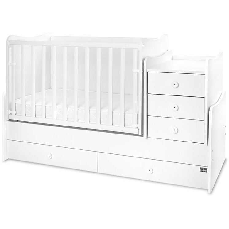 Pat Transformabil Maxi Plus 70x160CM Trio White