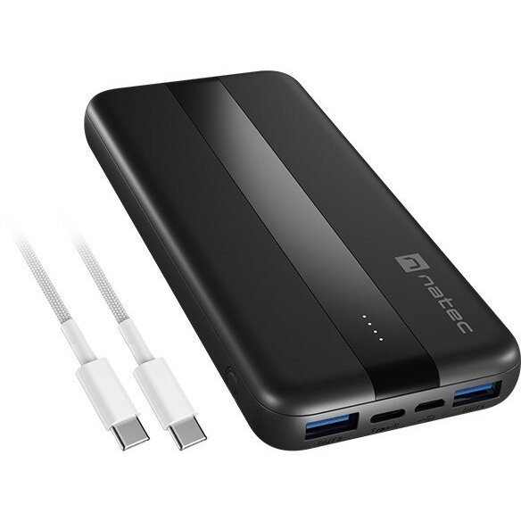 Baterie Externa TREVI SLIM Q V2 Lithium Polymer 10000mAh Negru