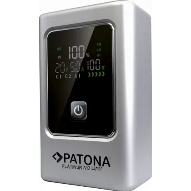 Baterie Externa Platinum Luxury One PD35 10000mAh PD 35W USB-C + USB-A Gri