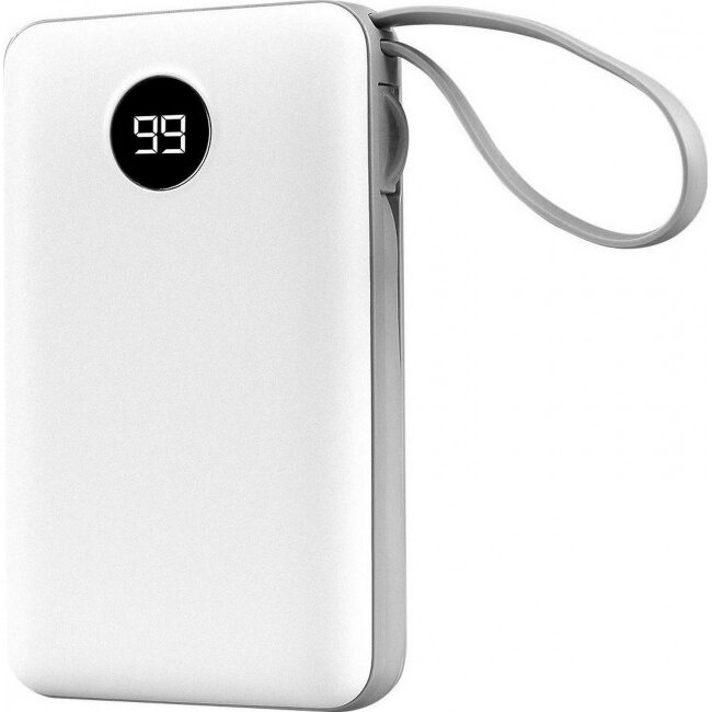 Baterie Externa P102 10000mAh PRM 2xUSB Type-C All in One B Alb