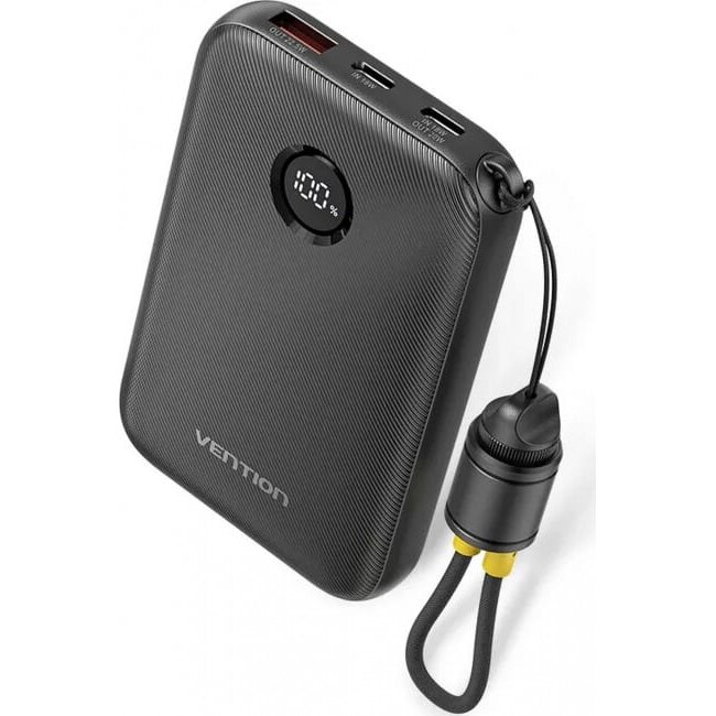 Baterie Externa 10000mAh 2 x USB-C 1x USB-A  22.5W Negru