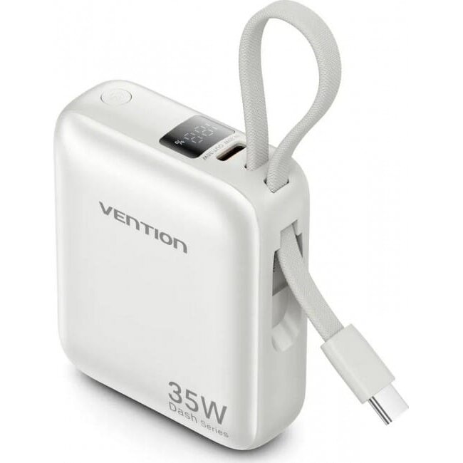 Baterie Externa 10000mAh 35W PD USB-C Bej