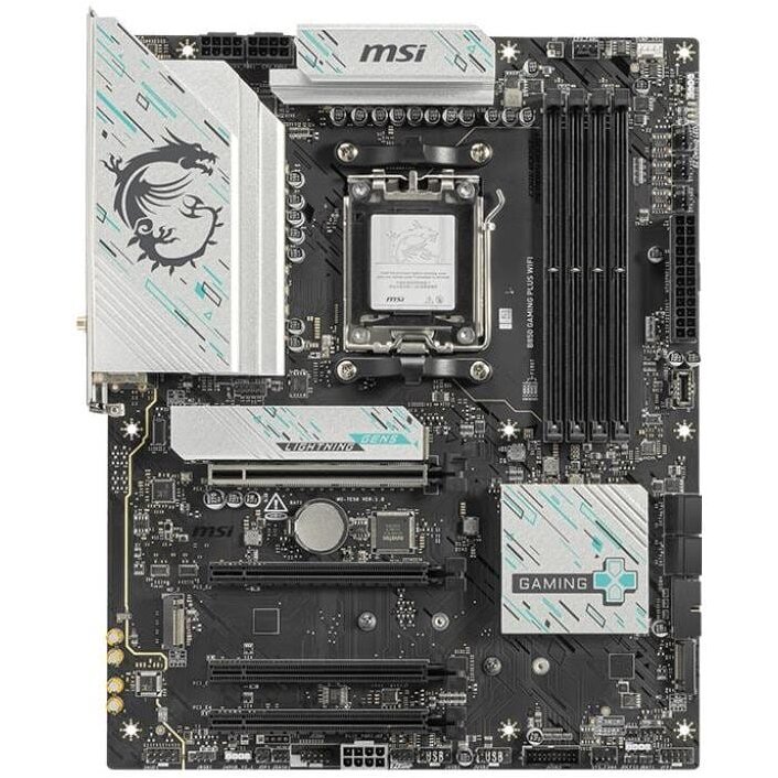 Placa de baza MSI B850 GAMING PLUS WIFI, AMD B850, AM5, DDR5, ATX - imagine 2