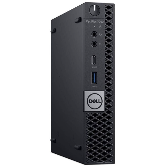 Mini PC Refurbished OptiPlex 7060 Intel Core i5-8500T 8GB 256GB SSD Windows 11 Home Black