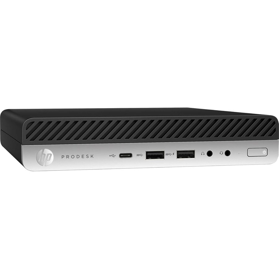 Mini PC Refurbished ProDesk 600 G4 Intel Core i3-8100T 8GB 256GB SSD Windows 11 Pro Black