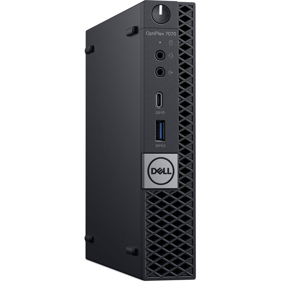 Mini PC Refurbished OptiPlex 7070 Intel Core i5-9500T 8GB DDR4 256GB SSD Windows 11 Home Black