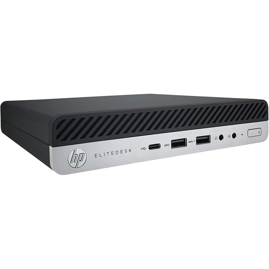 Mini PC Refurbished EliteDesk 800 G5 Intel Core i5-9600 8GB 256GB SSD Windows 11 Pro Black