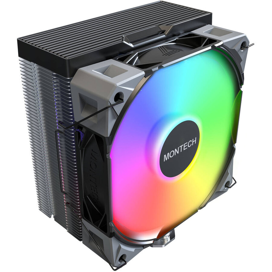 Cooler CPU Montech NX400 aRGB, 800 - 2000RPM, 120 mm (Negru) - imagine 2
