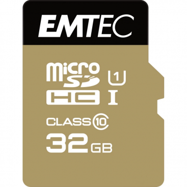Card Emtec microSDHC Elite Gold 32Gb Clasa 10 / UHS-1 U1 ECMSDM32GHC10GP