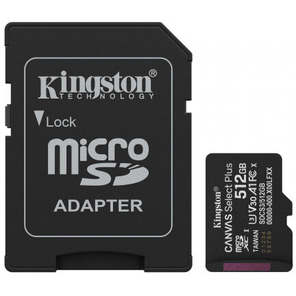 Card microSDXC Canvas Select Plus Android A1 512Gb Clasa 10 / UHS-1 U3 Cu Adaptor SDCS3/512GB