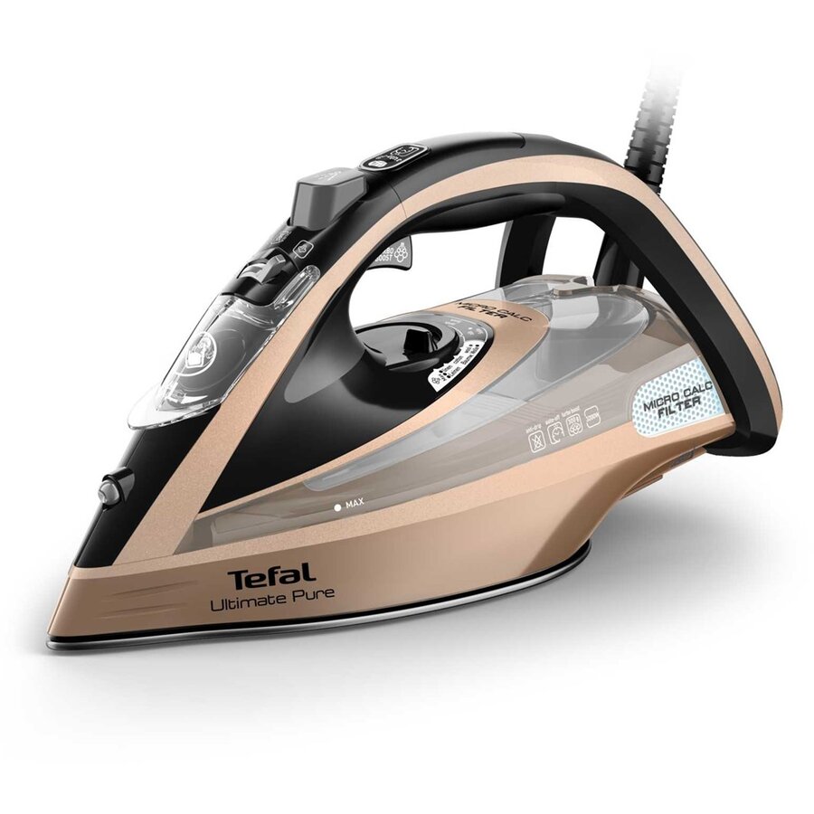 Fier de Calcat Ultimate Pure FV9852E0 Dry & Steam Durilium AirGlide 3200W Negru