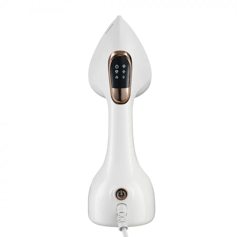 Aparat de Călcat Vertical cu Abur și Uscat Daewoo SDA DGS2000WG Panou de Control cu LED Rezervor Apa 300ML Debit Abur 25G/Min 2000W Alb — imaginea 3