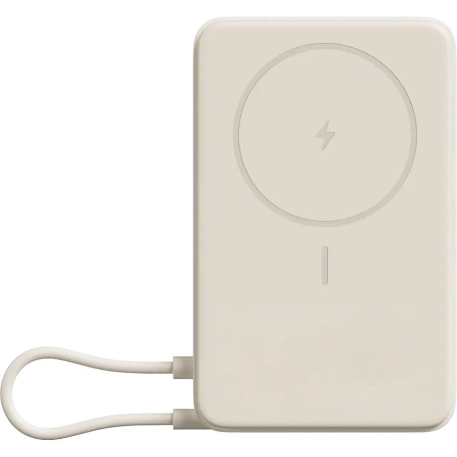 Xiaomi Magnetic Power Bank 10000 with Built-in Stand Beige - imagine 2
