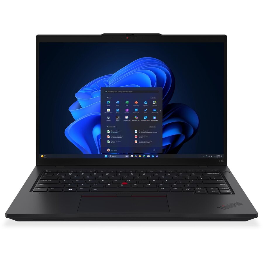 Laptop  ThinkPad L14 Gen 6 14 WUXGA ULT7-255U/32GB/1TB/Integrated Intel/WIN11 Pro/Nordic Backlit kbd/Black/FP/LTE Upgradable/SC/3Y Wrranty - imagine 2