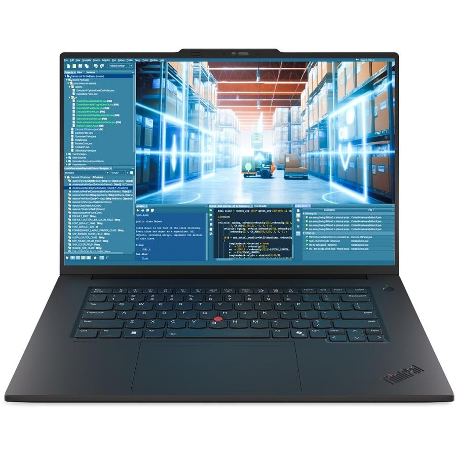 Laptop ThinkPad P1 Gen 8 16 WQUXGA ULT9-285H/64GB/2TB/Nvidia RTX PRO 2000/WIN11 Pro/ENG Backlit kbd/Black/FP/3Y Warranty - imagine 2