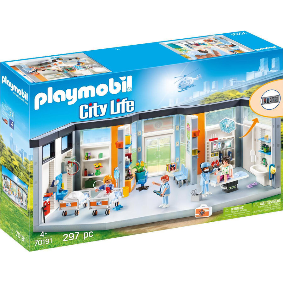 Set City Life 70191 - Spital cu Facilitati 297 Piese 4 Ani+ Multicolor