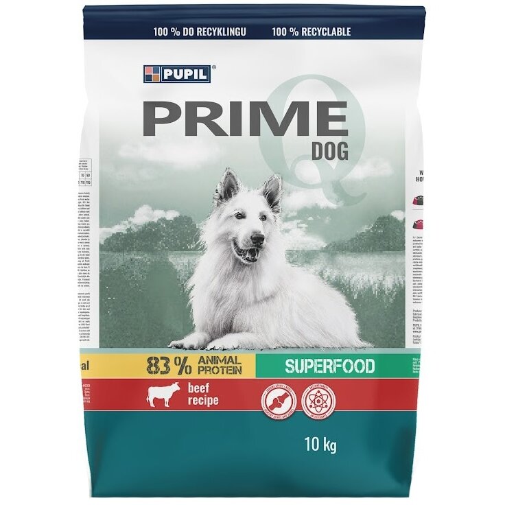 Hrana Pentru Câini PUPIL cu Vita și Legume 10 kg