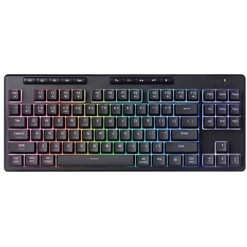 Tastatura Gaming Shiva TKL Neagra Iuminare RGB