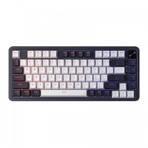 Tastatura gaming mecanica Bluetooth cu si fara fir Redragon Flekact Pro Art Anime iluminare RGB (Multicolor) - imagine 2