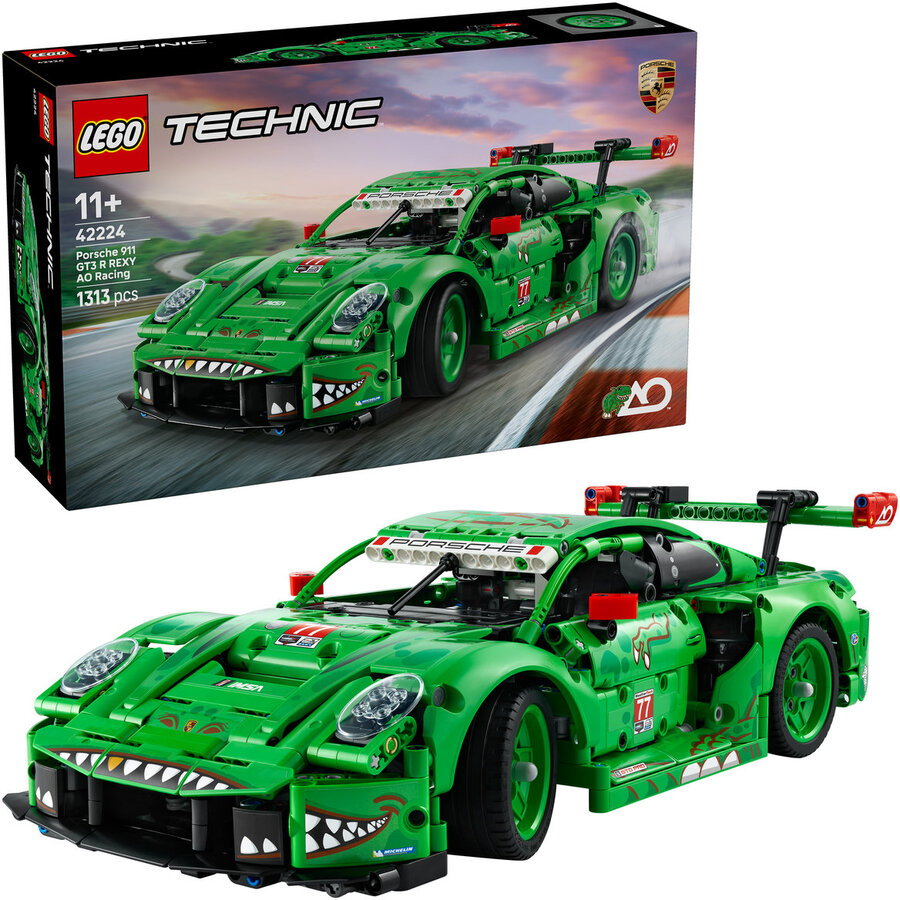 LEGO Mașina Porsche 911 GT3 R REXY AO Racing Numar piese 1313 Varsta 11 + ani