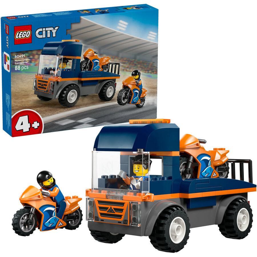 LEGO Transportor de motociclete Numar piese 88 Varsta 4 + ani