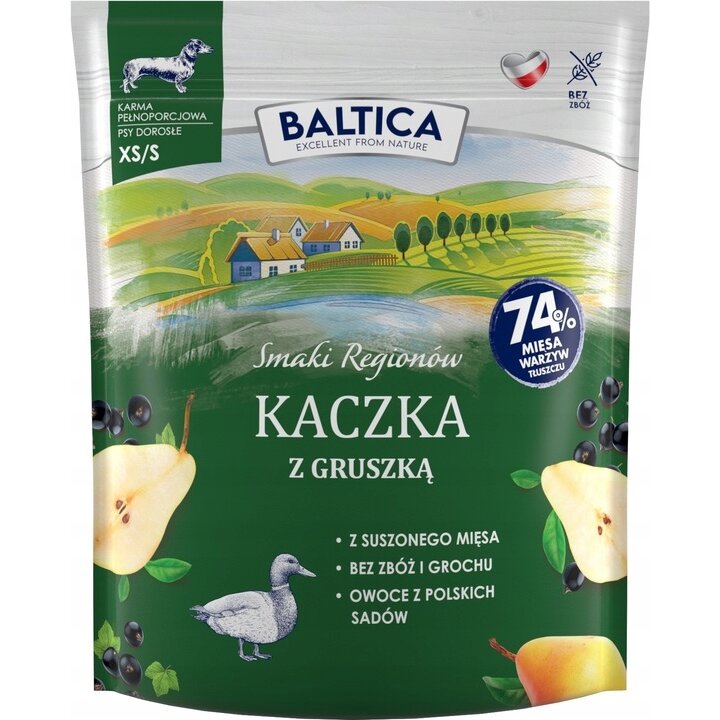 Hrana Uscata pentru Câini BALTICA cu Rata și Para XS / S 1 kg