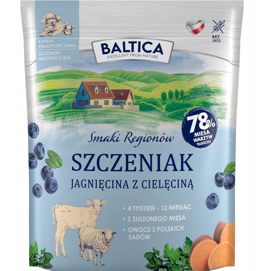 Hrana Uscata pentru Câini BALTICA cu Miel și Vita S / L / XL 1 kg