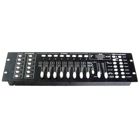 Controler DMX 192 Canale 12x Efecte de Lumina Negru