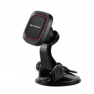 Suport Auto Techsuit S6 Magnetic Universal Panou de Bord Parbriz Negru / Roșu