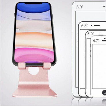 Suport Birou Techsuit Z4a Universal Telefon / Tableta Maxim 8inch Argintiu — imaginea 4