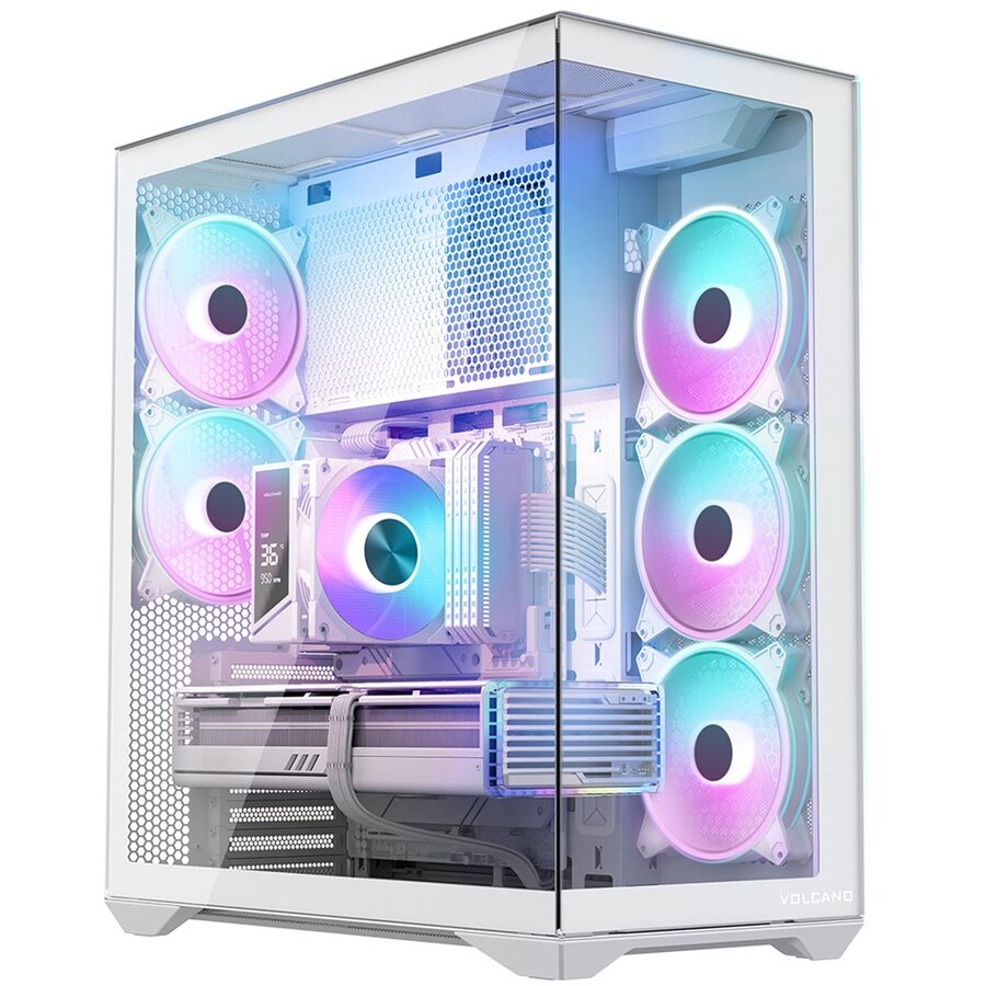 Carcasa Volcano Space XL ARGB Full Tower 5F Alb