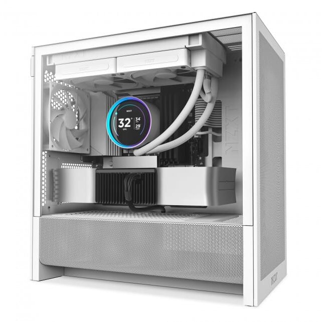 Carcasa NZXT H3 Flow, White - imagine 2
