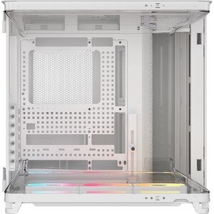 Carcasa Corsair AIR 5400 LX-R RGB LINK Triple Chamber Panoramic Glass Mid-Tower Alb — imaginea 5