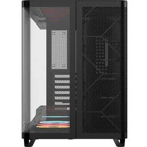 Carcasa Corsair AIR 5400 LX-R RGB LINK Triple Chamber Panoramic Glass Mid-Tower Alb — imaginea 6