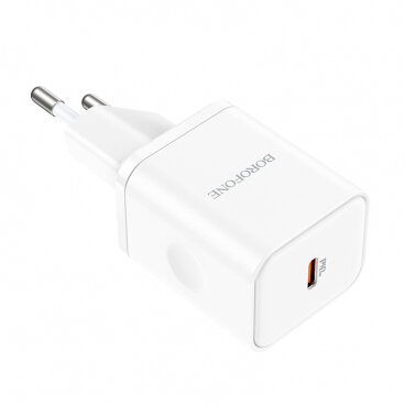 Incarcator Borofone Rețea BN6 Field 20W 3A 1 x USB-C Alb