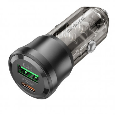 Incarcator Auto BZ25 Journey 38W 3A 1 x USB-A - 1 x USB-C Negru