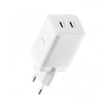 Incarcator Retea  ATC-01-45WCC Fast 45W 3A 2 x USB-C Alb