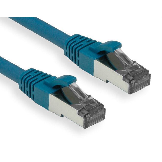 Cablu Retea S/FTP Cat 6A 5m Blue
