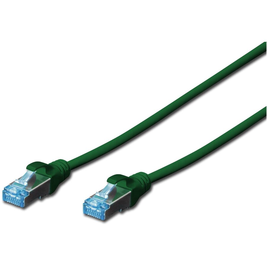 Cablu Retea SF/UTP Cat 5E 0.5m Green