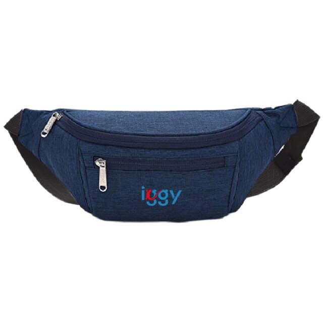 Borsetă Iggy IGFP-BELT-BL 1 Compartiment Principal 1 Compartiment Frontal Albastru