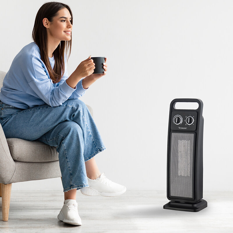 Aeroterma Turn Beper BP203002 2 Trepte de Putere 2000W Negru — imaginea 2