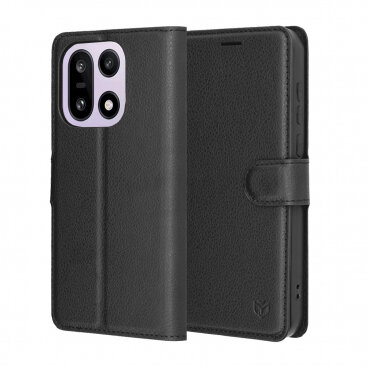 Husa Techsuit OnePlus 15 Leather Folio Negru