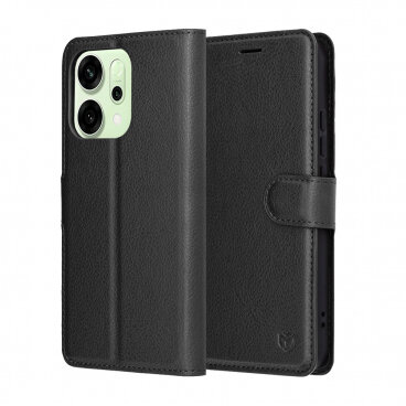 Husa Techsuit Oppo Reno14 Leather Folio Negru