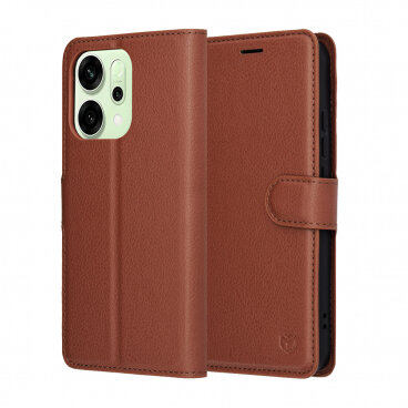 Husa Techsuit Oppo Reno14 Leather Folio Maro