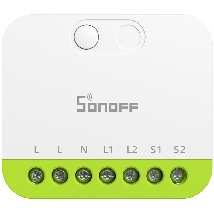 Întrerupător Sonoff MINI-ZB2GS, ZigBee, 2 canale, 16A, Alb