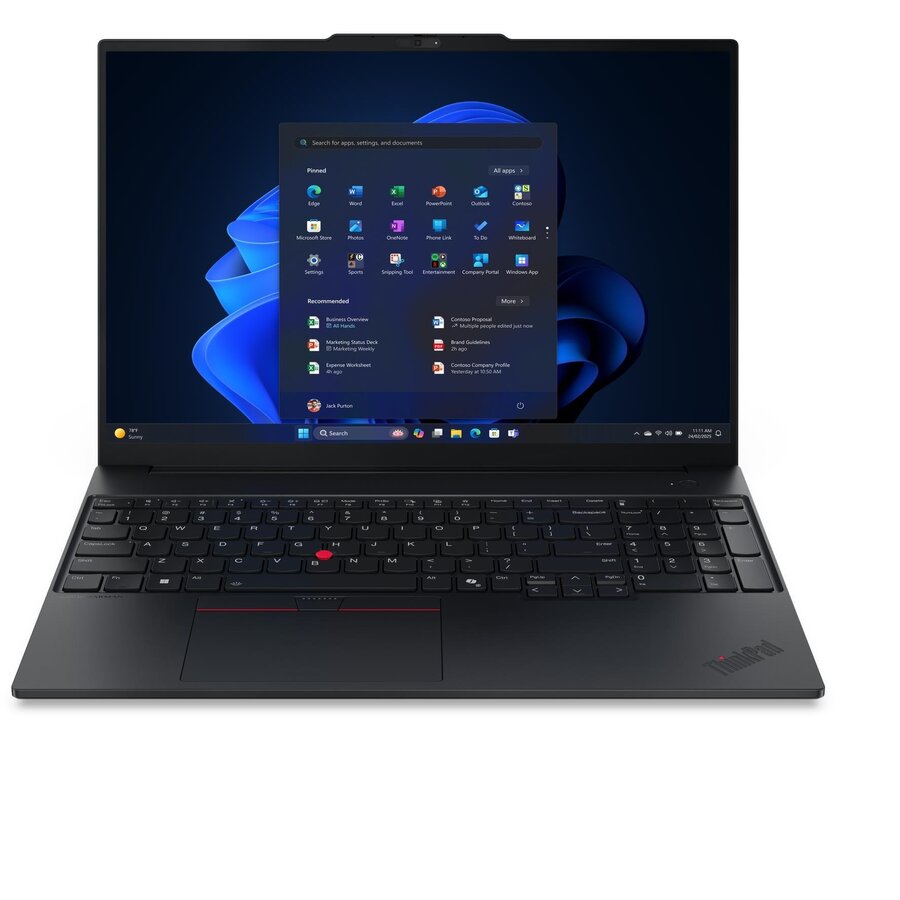 Laptop Laptop Lenovo ThinkPad E16 G3, AMD Ryzen 5 230, 32GB RAM, 1TB SSD, 16 inch, negru - imagine 2