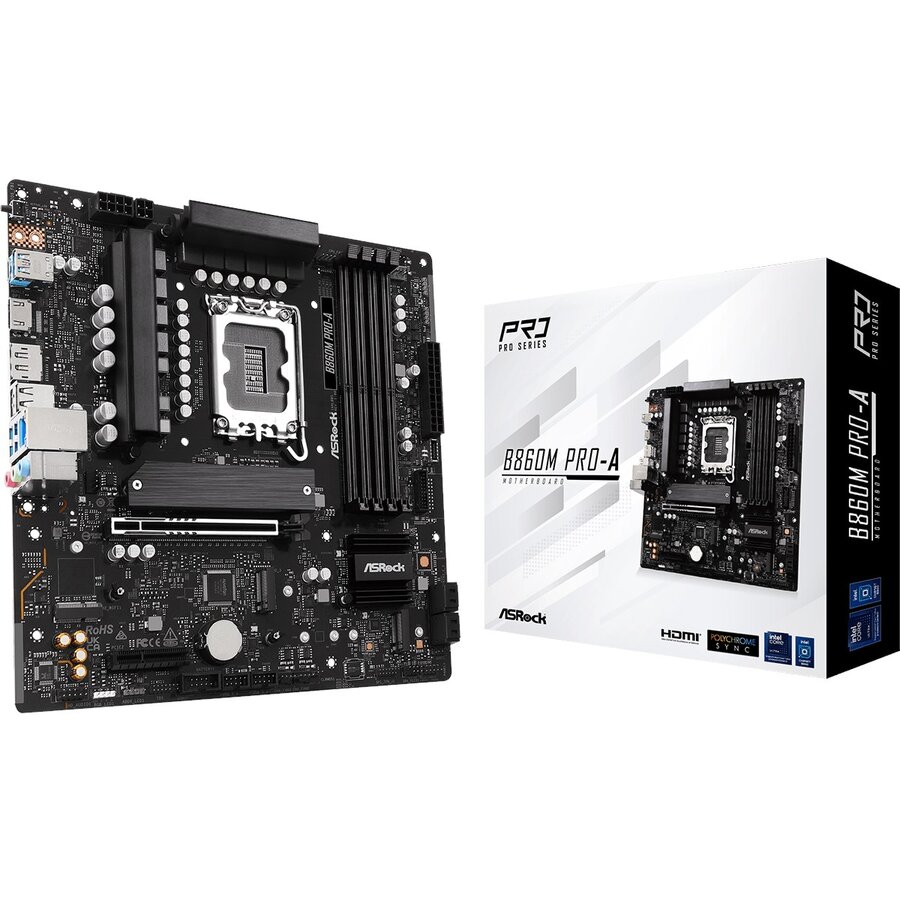 Placa de baza ASRock B860M Steel Legend WiFi, Intel B860, LGA 1851, DDR5, mATX - imagine 3
