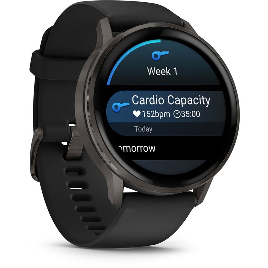 Smartwatch Venu 4 3.56 cm 1.4Inch AMOLED 45 mm Digital 454 x 454 Pixeli Touchscreen Negru