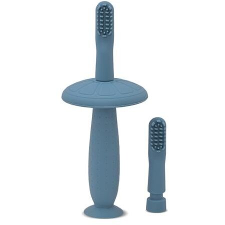 Periuta De Dinti Din Silicon pentru bebelusi  6 luni+ Albastru