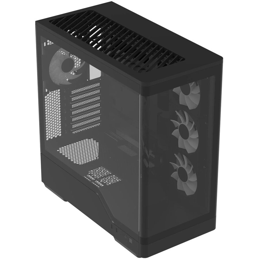 Carcasa P500A  Midi-Tower ATX Tempered Glass RGB Negru